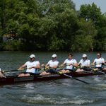 Lokomotive-Bremen-Achter rudert beim Renntag in Kassel